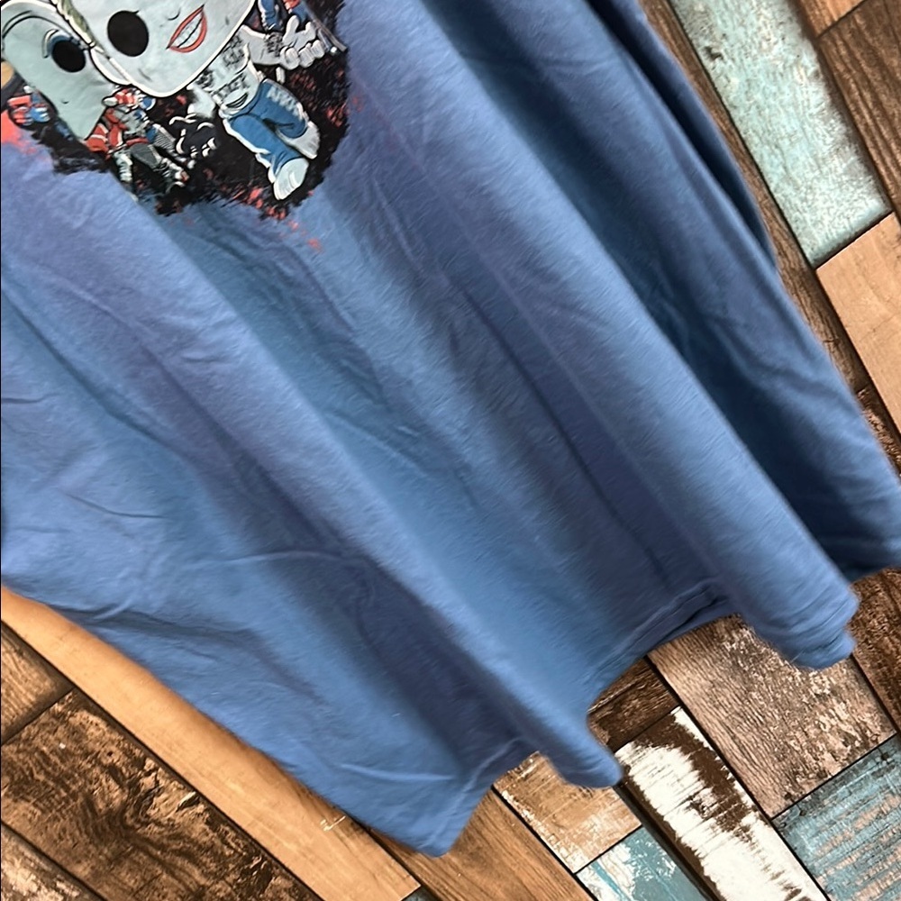 Suicide Squad Blue Graphic Men's T-Shirt - Picture 10 of 11
